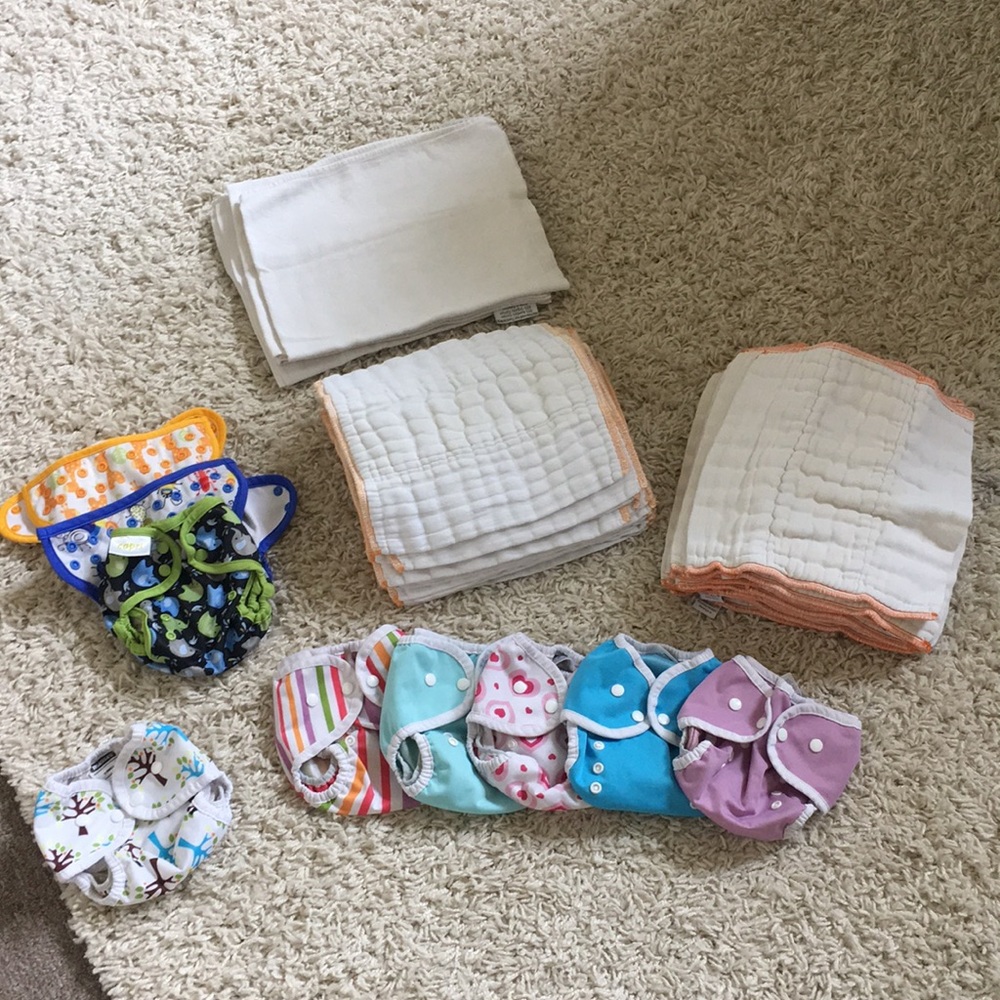 Newborn cloth diaper lot